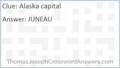 Alaska capital Answer