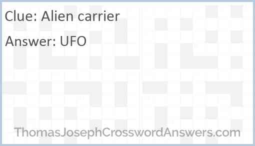 Alien carrier Answer