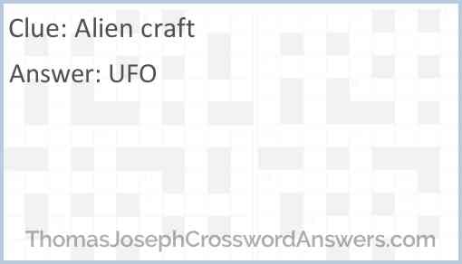 Alien craft Answer