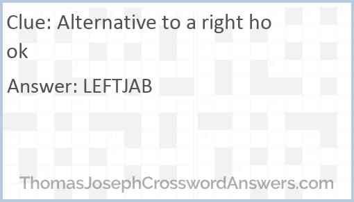Alternative to a right hook Answer
