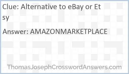 Alternative to eBay or Etsy Answer
