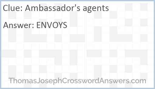 Ambassador's agents Answer