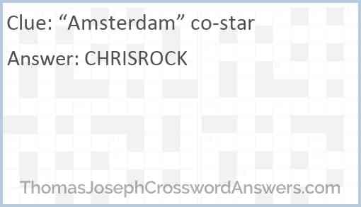 “Amsterdam” co-star Answer