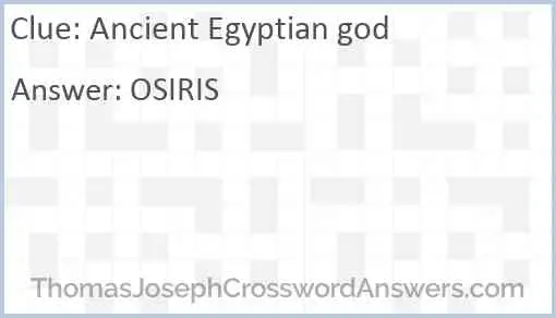 Ancient Egyptian god Answer