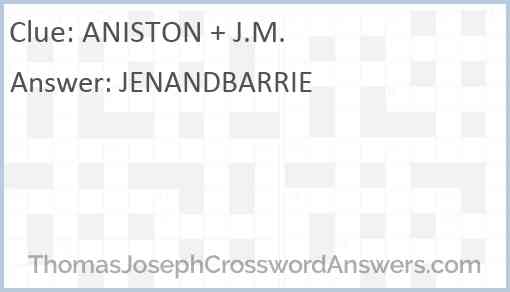 ANISTON + J.M. Answer