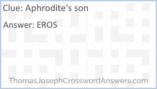 Aphrodite’s son Answer