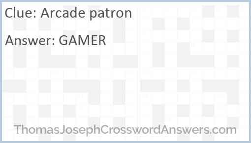 Arcade patron Answer