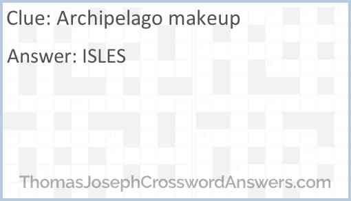 Archipelago makeup Answer