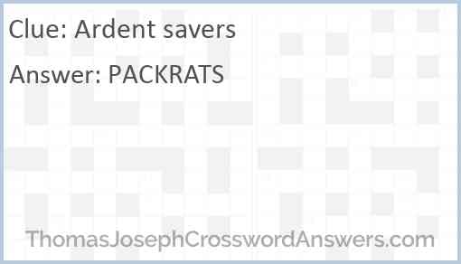 Ardent savers Answer