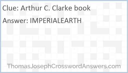 Arthur C. Clarke book Answer