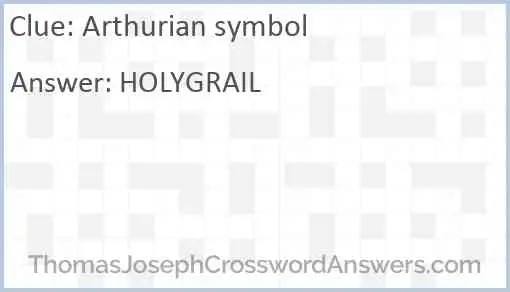 Arthurian symbol Answer