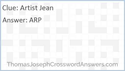 Artist Jean Answer