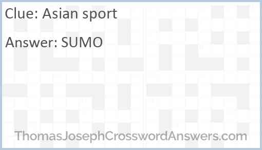 Asian sport Answer