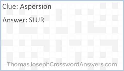 Aspersion Answer