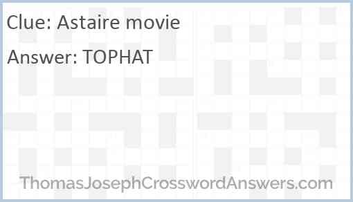 Astaire movie Answer