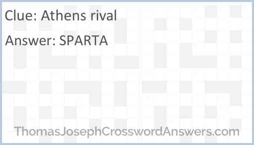 Athens rival Answer