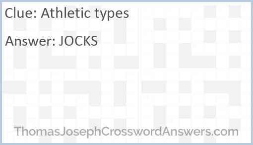 Athletic types Answer