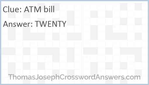 ATM bill Answer