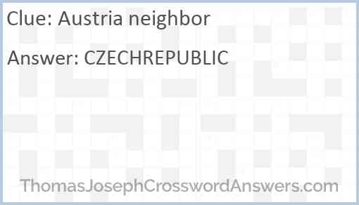 Austria neighbor Answer