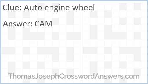 Auto engine wheel Answer