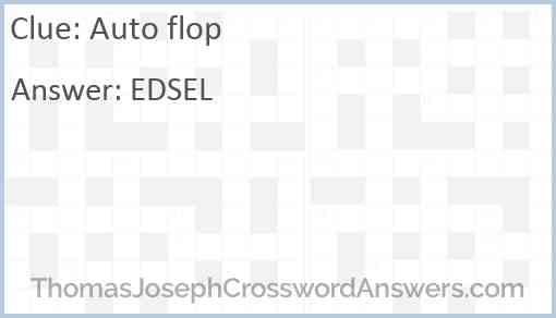 Auto flop Answer