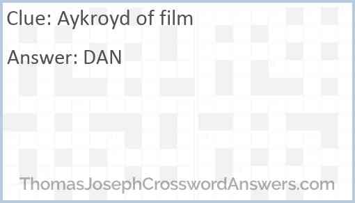 Aykroyd of film Answer