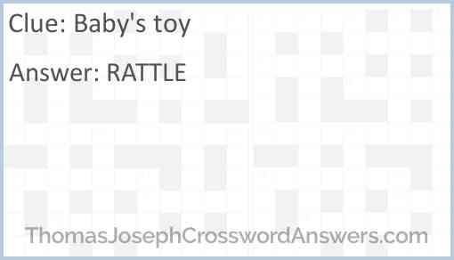 Baby’s toy Answer