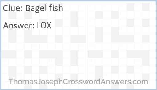 Bagel fish Answer