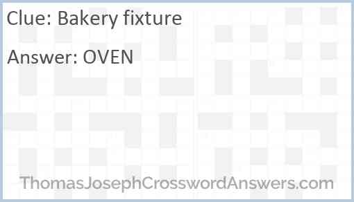 Bakery fixture Answer