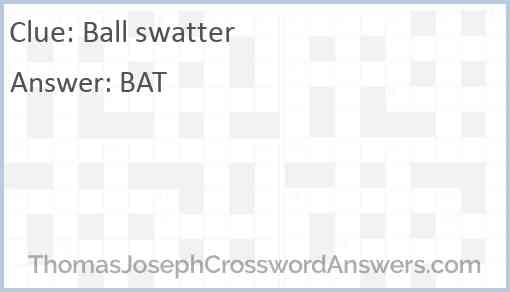 Ball swatter Answer