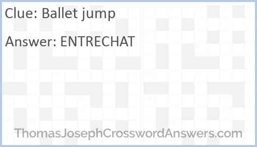 Ballet jump Answer