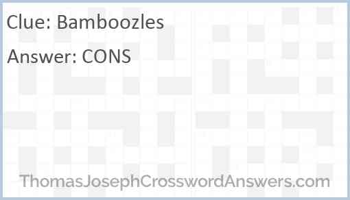 Bamboozles Answer