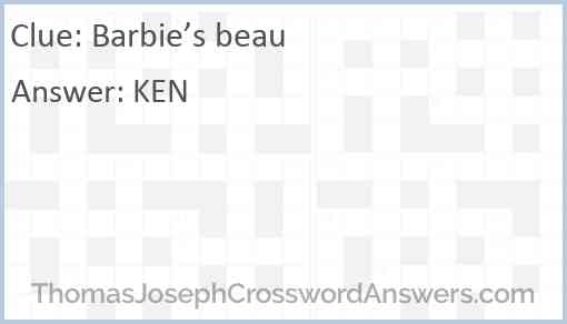 Barbie’s beau Answer
