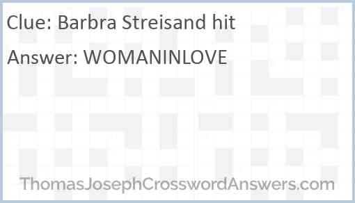 Barbra Streisand hit Answer