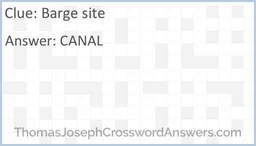 Barge site Answer