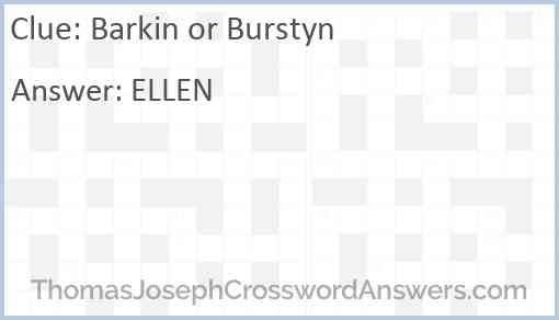 Barkin or Burstyn Answer