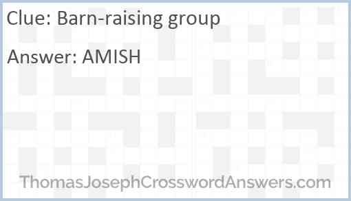 Barn-raising group Answer