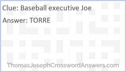 Baseball executive Joe Answer