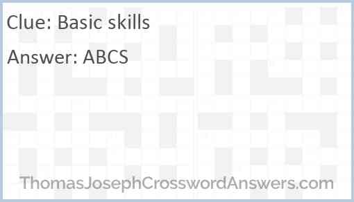 Basic skills Answer