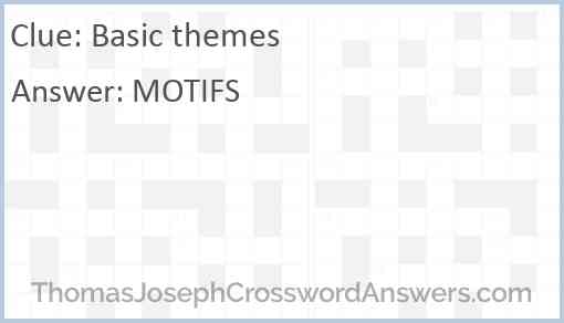 Basic themes Answer