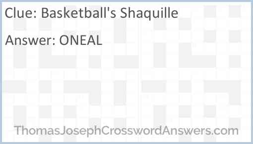 Basketball’s Shaquille Answer