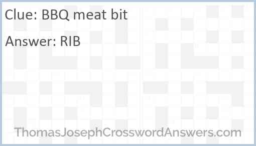 BBQ meat bit Answer