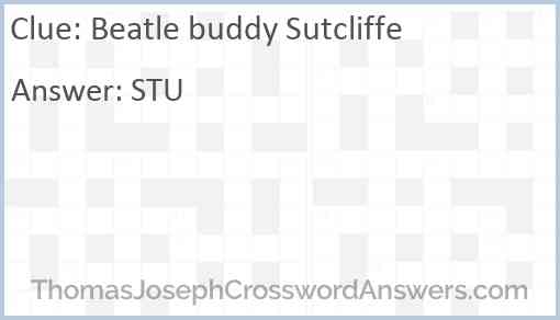 Beatle buddy Sutcliffe Answer
