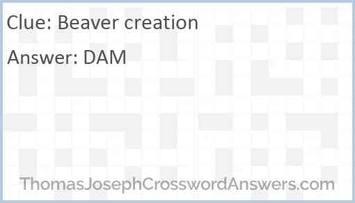Beaver creation Answer