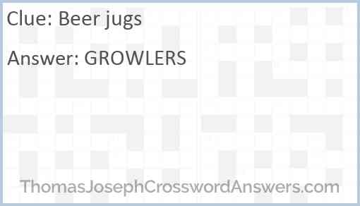 Beer jugs Answer