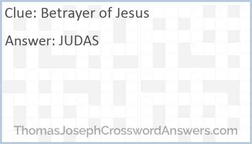Betrayer of Jesus Answer
