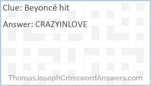 Beyoncé hit Answer