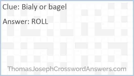 Bialy or bagel Answer