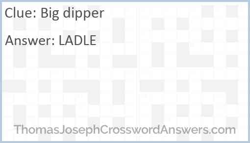 Big dipper Answer