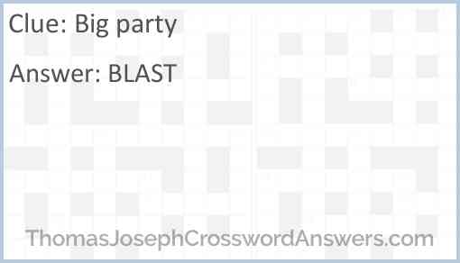 Big party Answer